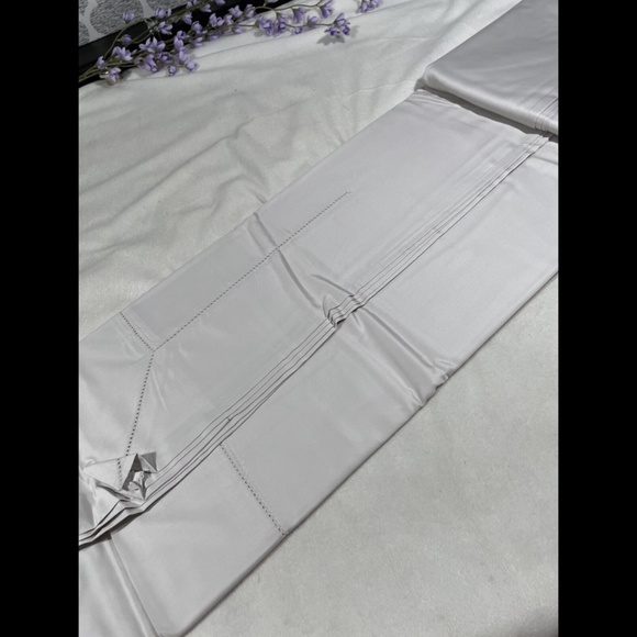 NIB [‎ Queen ] 600TC Cotton Flat Sheet for Hudson Park in Silver - Picture 5 of 11